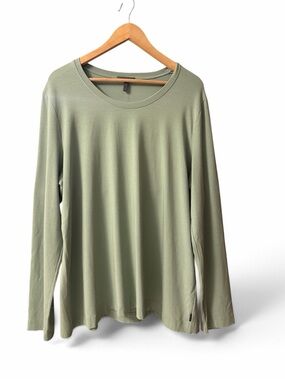 OSKA Size 5 (14/16) Sage Green Long Sleeve Relaxed Oversized Top NWT